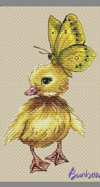 Duckling And Butterfly by Lydia Gorbikova