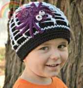 Playin Hooky Design - Liz McQueen - Along Came a Spider beanie