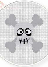 Daily Cross Stitch - Mr. Bones