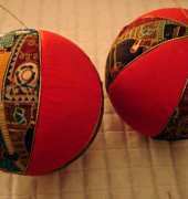 Bolas de Navidad de Patchwor sin aguja