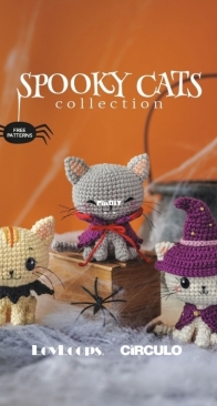 Circulo Yarns - LovLoops - Jenifer Mota - Spooky Cats Collection - free