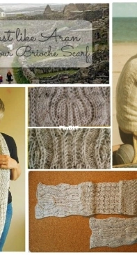 Just like Aran  Scarf by Anja Sammon-English-German-Free