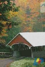 Artecy Cross Stitch - Autumn Covered Bridge