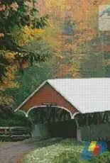 Artecy Cross Stitch - Autumn Covered Bridge