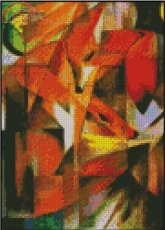 Art of Stitching -  Foxes by Franz Marc