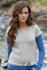 Classic Elite Yarns-9205-Devotion Sweater by Susan Mills