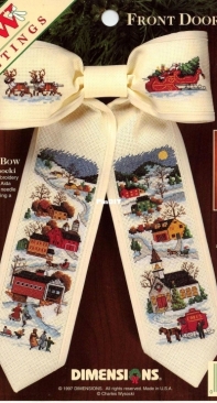 Dimensions - Front Door Bow 8541 Country Christmas Bow XSD