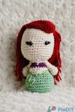 Electric Bunny Crafts- Gina Fiorito - Princess Ariel Amigurumi Doll