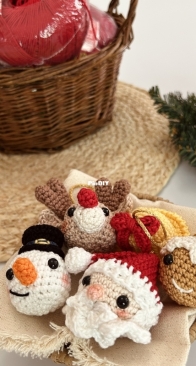 Kit de Enfetes de Natal em amigurumi