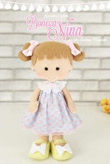 Fiapo de Pano - Boneca Nina - Andréa Miranda - Portuguese