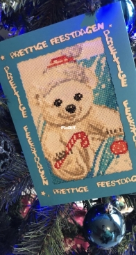 xmas card polar bear
