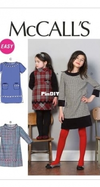 McCalls M6786 - Girls Dress Sizes 3-6
