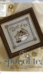 Spot of Tea by Dragon Dreams from Cross Stitch Collection 87 PCS + XSD