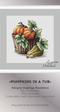 Pumpkins In a Tub by Evgenia / Evgeniya Poluektova