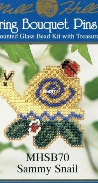 Mill Hill Spring Bouquet Pins IX MHSB70 Sammy Snail