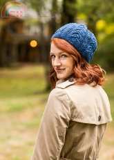 Brooklyn Tweed Wool People Vol.6 Gentian Cable & Garter Beanie by Irina Dmitrieva