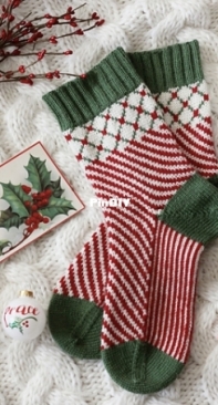Holly and Jolly Socks by Olivia Villarreal