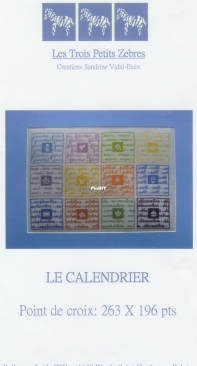 Les Trois Petits Zebres - Le Calendrier by Sandrine Vidal-Etaix