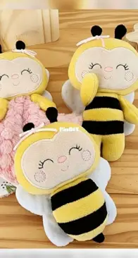 Papillon Fleur - MC Naninhas Abelhinas Bordado a Maquina zip - Bee lovy - Machine Embroidery