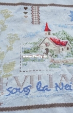 le village sous la neige