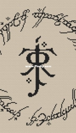 Cross Stitch For You - J. R. R. Tolkien Logo