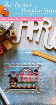 The Frosted Pumpkin Stitchery - Pen Pals No.20 Spring Day At The Carrot Farm PCS + XSD