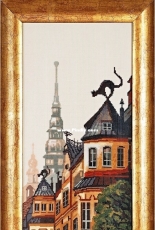 Alisena 1142  Riga Houses with Cats XSD