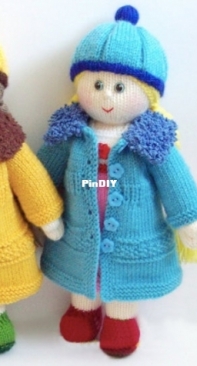 Knitted Doll with Clothes by Svetlana Zabelina