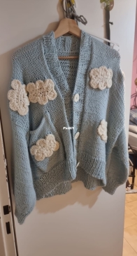 Hand Knitted Cloud Cardigan