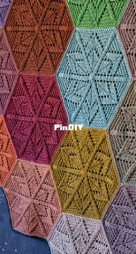Starflower blanket by TinCanknits english