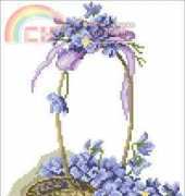 Basket with Flowers from Чудесные Мгновения (Wonderful Moments) 9 2003 XSD