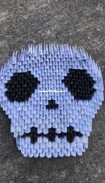 3D Origami skull