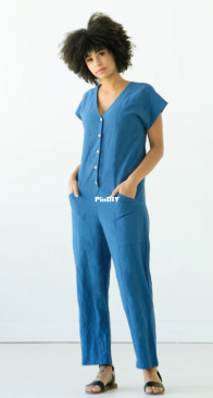 True Bias - No 8102 - Rory Jumpsuit - Sizes 0-18