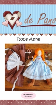 Atelier Coraçao de Pano - Day Carlson - Sweet Anne - Doce Anne - Portuguese