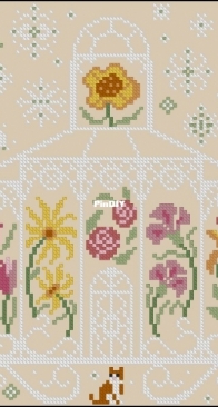 Cottage Garden Samplings CGS-1113 Fabulous House Series #3 - Green House XSD