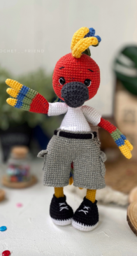 CrochetFriendToy - Anastasia Smolyakova - Parrot