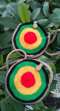 Crochet Rasta Neck Pouch