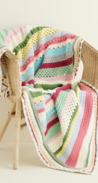 Sirdar 10515  - Sweet Blossom Blanket CAL 2021 - Free