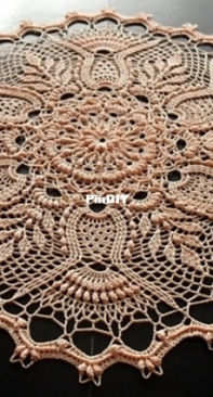 Galyna Borysova - Галина Борисова - Thistle Doily - Салфетка Thistle - Russian