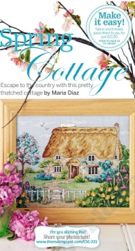 Spring Cottage by Maria Diaz from Cross Stitch Collection 221 April 2013 XSD