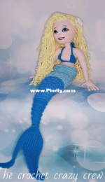 The Crochet Crazy Crew - Tracey Denise - Leilou the Mermaid