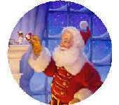 HAED HAESGCO 5961 Santa and The Mouse Ornament by Scott Gustafson XSD