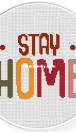 Daily Cross Stitch - Stay Home