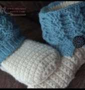 A Crocheted Simplicity - Jennifer Pionk - Kickin Cables Slipper Boots