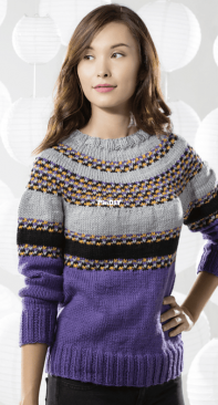 Pixelated Pullover by Premier Yarns Design Team-Free