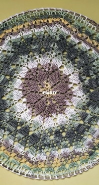 Doily on wall