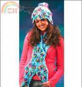 Annies Attic - Celtic Way Crochet Scarf & Hat by Dorothy Drake