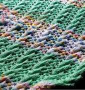 Cable and Lace Baby Blanket by Stephanie Ament -Free