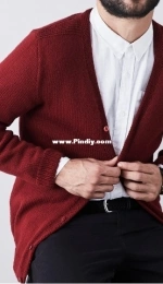 Lincraft - A669 Mens V Neck Cardigan - Free