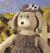 Happy Yellow House - C.L. Halvorson - Granny Dog Crochet Doll